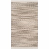 SAFAVIEH Boston BOS708A Handwoven Beige / Ivory Rug 4' x 6'