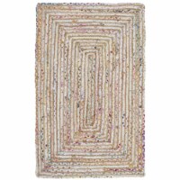 Safavieh CAP202B-24 Cape Cod Hand Woven Accent Area Rug, Beige & Multi Color - 2 ft.-3 in. x
