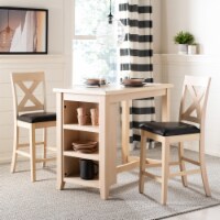 SAFAVIEH Everest 3-Piece Pub Set White Washed