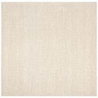 SAFAVIEH Natura Collection NAT620A Handwoven Ivory Rug 6' square