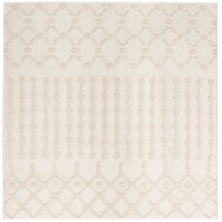 Safavieh SPG509B-7SQ 6 ft. - 7 in. x 6 ft. - 7 in. Sparta Shag Power Loomed Rug, Square - Cre