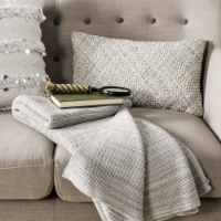 SAFAVIEH Loveable Knit Throw Blanket Grey