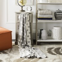 SAFAVIEH Truelove Knit Throw Blanket Grey