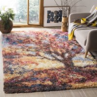 Safavieh GYP522C-9 Gypsy Large Rectangle Area Rug, Rust & Blue - 9 x 12 ft.