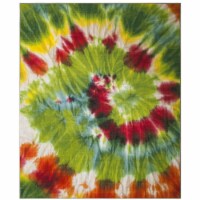 Safavieh PTB125D-6 Paint Brush Medium Rectangle Area Rug, Green & Orange - 6 ft.-7 in. x 9 ft