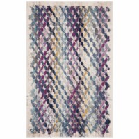 SAFAVIEH Radiance Collection RAD132B Cream / Magenta Rug 3' 3  x 5'