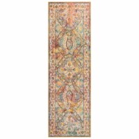 SAFAVIEH Crystal CRS516A Light Blue / Orange Rug 2' 2  x 7'