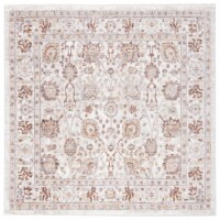 SAFAVIEH Illusion ILL702C Cream / Light Brown Rug 4' square