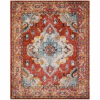 Safavieh MNC243H-1218 12 x 18 ft. Monaco Power Loomed Large Rectangle Area Rug, Orange & Ligh