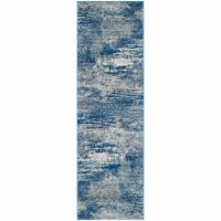 Safavieh EVK272A-213 Evoke Power Loomed Runner Area Rug, Navy & Ivory - 2 ft.-2 in. x 13 ft.