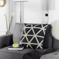 SAFAVIEH Viola Cowhide 20 x 20 Pillow Grey