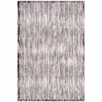 SAFAVIEH Skyler Collection SKY194P Grey / Pink Rug 4' X 6'