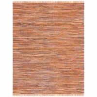 Safavieh RAR127N-10 10 x 14 ft. Rag Rug Hand Woven Large Rectangle Area Rug, Gold & Multi-Col