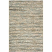 SAFAVIEH Organic ORG704A Handwoven Blue / Natural Rug 4' x 6'