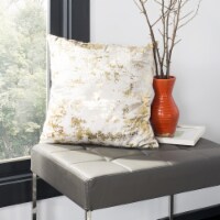 Safavieh Edmee Metallic Pillow - Beige/Gold