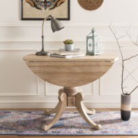 SAFAVIEH Forest Drop Leaf Dining Table Rustic Natural