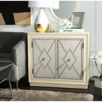 SAFAVIEH Erin 2-Door Chest Antique Beige / Light Grey