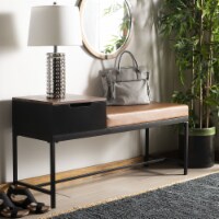 SAFAVIEH Maruka Bench With Storage Brown / Brown