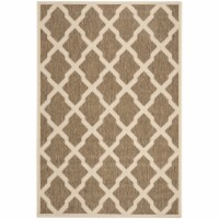 Safavieh LND122D-5 Linden 100 5 ft. - 1 in. x 7 ft. - 6 in. Rectangle Area Rug - Beige & Crea