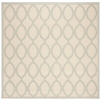 Safavieh LND124L-6SQ Linden 100 6 ft. x 7 in. Square Area Rug - Cream & Aqua