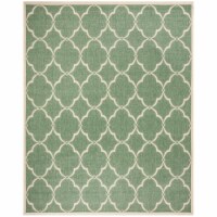 Safavieh LND125Y-9 9 x 12 ft. Linden 100 Contemporary Large Rectangular Area Rug, Green & Cre