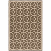 Safavieh LND127D-4 4 x 6 ft. Linden 100 Contemporary Small Rectangular Area Rug, Beige & Crea