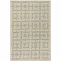 Safavieh LND128L-5 5 ft. 1 in. x 7 ft. 6 in. Rectangle Linden 100 Contemporary Area Rug - Cre