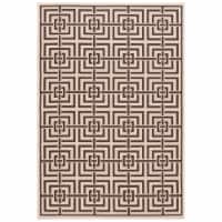Safavieh LND128U-5 5 ft. 1 in. x 7 ft. 6 in. Rectangle Linden 100 Contemporary Area Rug - Cre