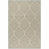 Safavieh LND135L-5 5 ft. 1 in. x 7 ft. 6 in. Rectangle Linden 100 Contemporary Area Rug - Cre