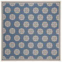 Safavieh LND181N-6SQ 6 ft. 7 in. x 6 ft. 7 in. Square Linden 100 Contemporary Area Rug - Crea