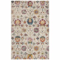 Safavieh MER107A Merlot 100 Cream / Multi ivory / light grey 4' x 6' rectangle