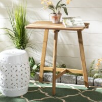 SAFAVIEH Outdoor Collection Benton Balcony Table Teak