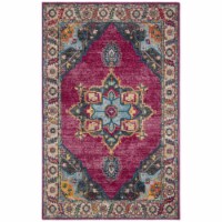 SAFAVIEH Merlot Collection MER108R Fuchsia / Multi Rug 3' x 5'