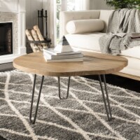 SAFAVIEH Dale Free Edge Coffee Table Weathered / Oak