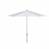 SAFAVIEH Outdoor Collection Hurst 9-Foot Push Up Umbrella White