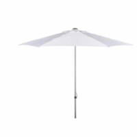SAFAVIEH Outdoor Collection Hurst 9-Foot Push Up Umbrella White