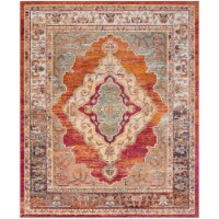 SAFAVIEH Crystal CRS500A Orange / Light Blue Rug 10' x 14'