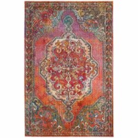 SAFAVIEH Crystal CRS502A Orange / Light Blue Rug 10' x 14'