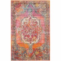 SAFAVIEH Crystal CRS502A Orange / Light Blue Rug 2' 2  x 5'