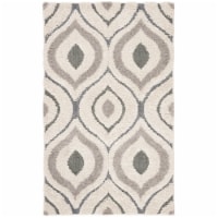 Safavieh SG461-1160-3 3 ft. 3 in. x 5 ft. 3 in. Contemporary Shag Power Loomed Area Rug, Crea