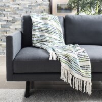Safavieh Landra Throw Blanket - Blue
