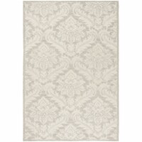 Safavieh MLP513G-4 Micro-Loop 500 4 x 6 ft. Rectangle Area Rug - Silver