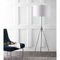 SAFAVIEH Cipriana Floor Lamp | Silver / White |