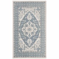 Safavieh RVT402F-3 3 x 5 ft. TraditionalRVT-Restoration Vintage Hand Tufted Area Rug, Ivory &