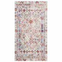 SAFAVIEH Valencia Collection VAL177M Blue / Multi Rug 2' 3  x 4'