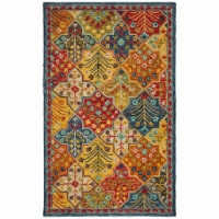 SAFAVIEH Aspen APN514M Handmade Blue / Orange Rug 5' x 8'