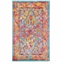 SAFAVIEH Crystal CRS507A Light Blue / Orange Rug 2' 2  x 5'