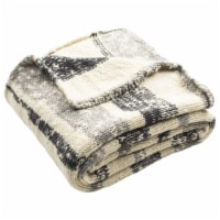 Safavieh Imani Knit Throw Blanket - Dark Grey