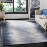 Safavieh GAL114M-5 5 ft. 3 in. x 7 ft. 6 in. Galaxy Rectangle Power-Loomed Rug - Blue & Navy