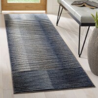 Safavieh GAL115M-28 2 ft. 3 in. x 8 ft. Galaxy Rectangle Power-Loomed Rug - Blue & Navy